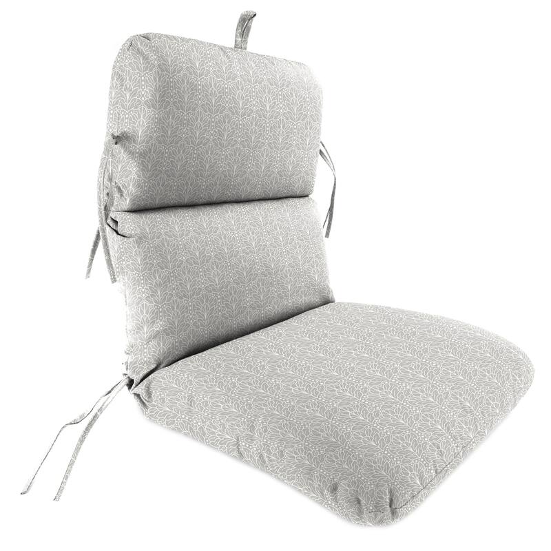 22" x 45" Outdoor Chair Cushion with Ties and Loop - 45'' L x 22'' W x 5'' H - Gray