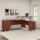 preview thumbnail 37 of 67, Bush Somerset 72W 3 Position Sit to Stand L Shaped Desk Hansen Cherry