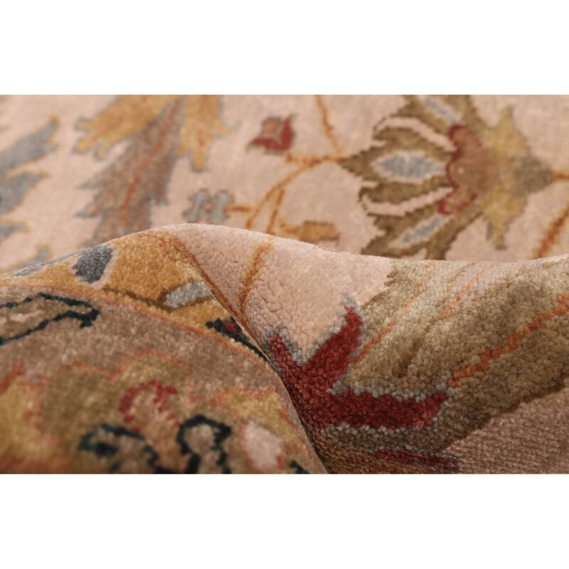 ECARPETGALLERY Hand-knotted Jules Serapi Ivory Wool Rug - 7'11 x 9'11