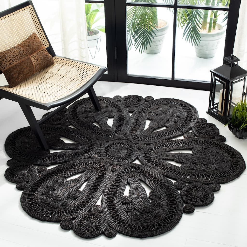 SAFAVIEH, Handmade Natural Fiber Audrina Floral Jute Rug