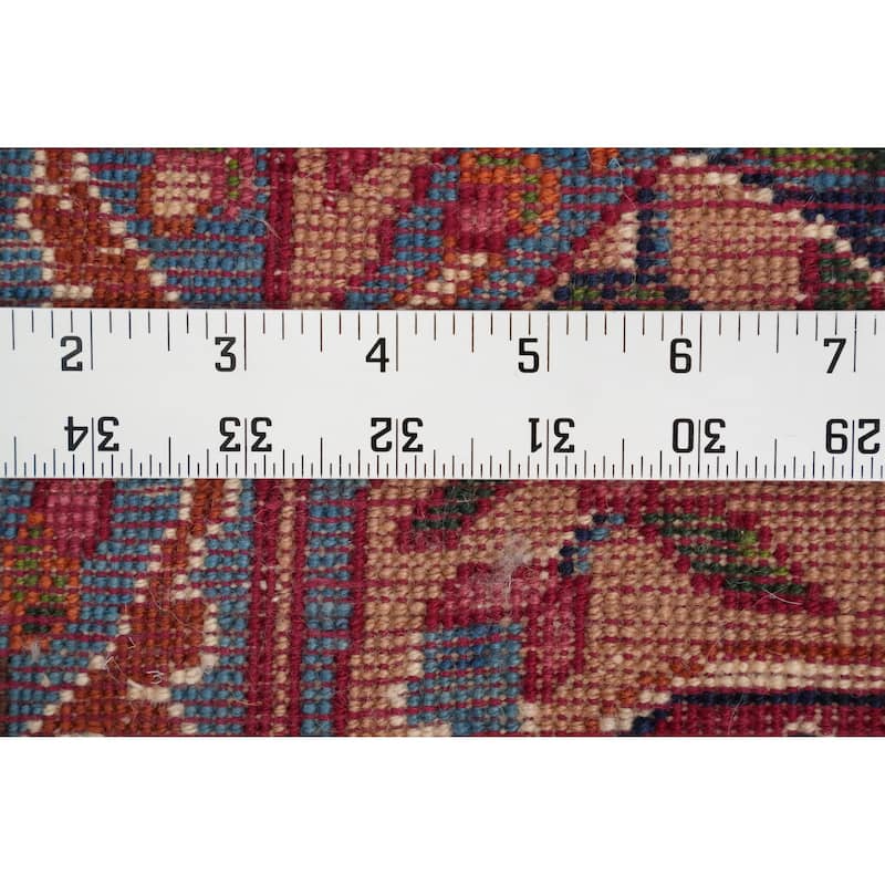 Hand Knotted Oriental 100% Wool Carpet Traditional Floral Beige & Ivories Kerman Area Rug - 11' 5'' X 8' 1''