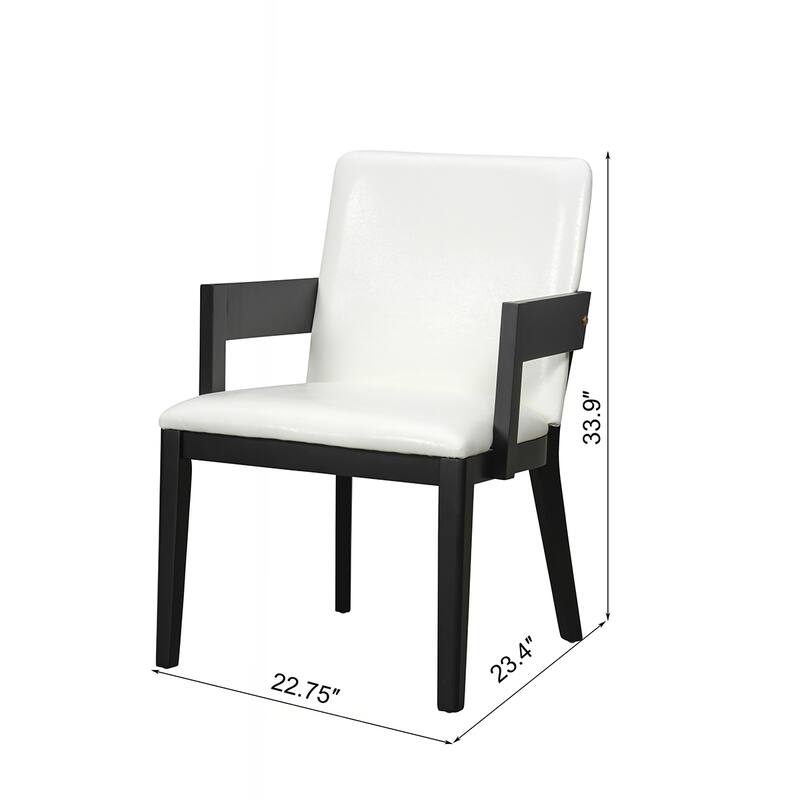 2PCS PU Upholstered Dining Chairs