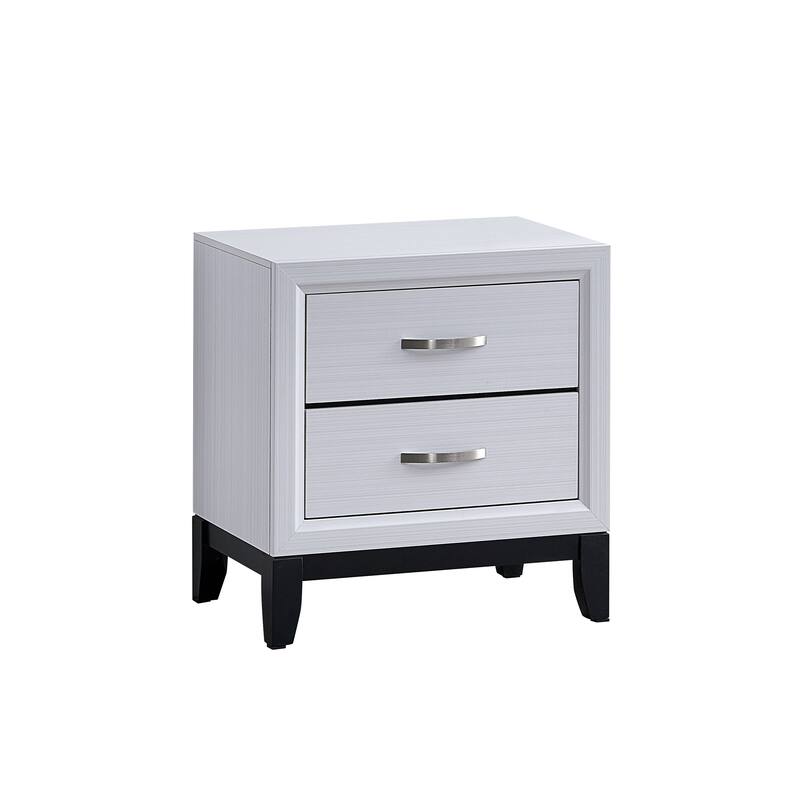 Glasgow Nightstand:With Two English Dovetail Drawers And Smooth Slides
