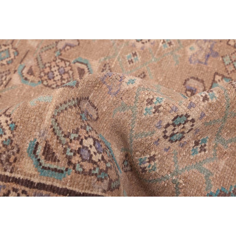 ECARPETGALLERY Hand-knotted Antalya Vintage Brown Wool Rug - 4'4 x 11'1