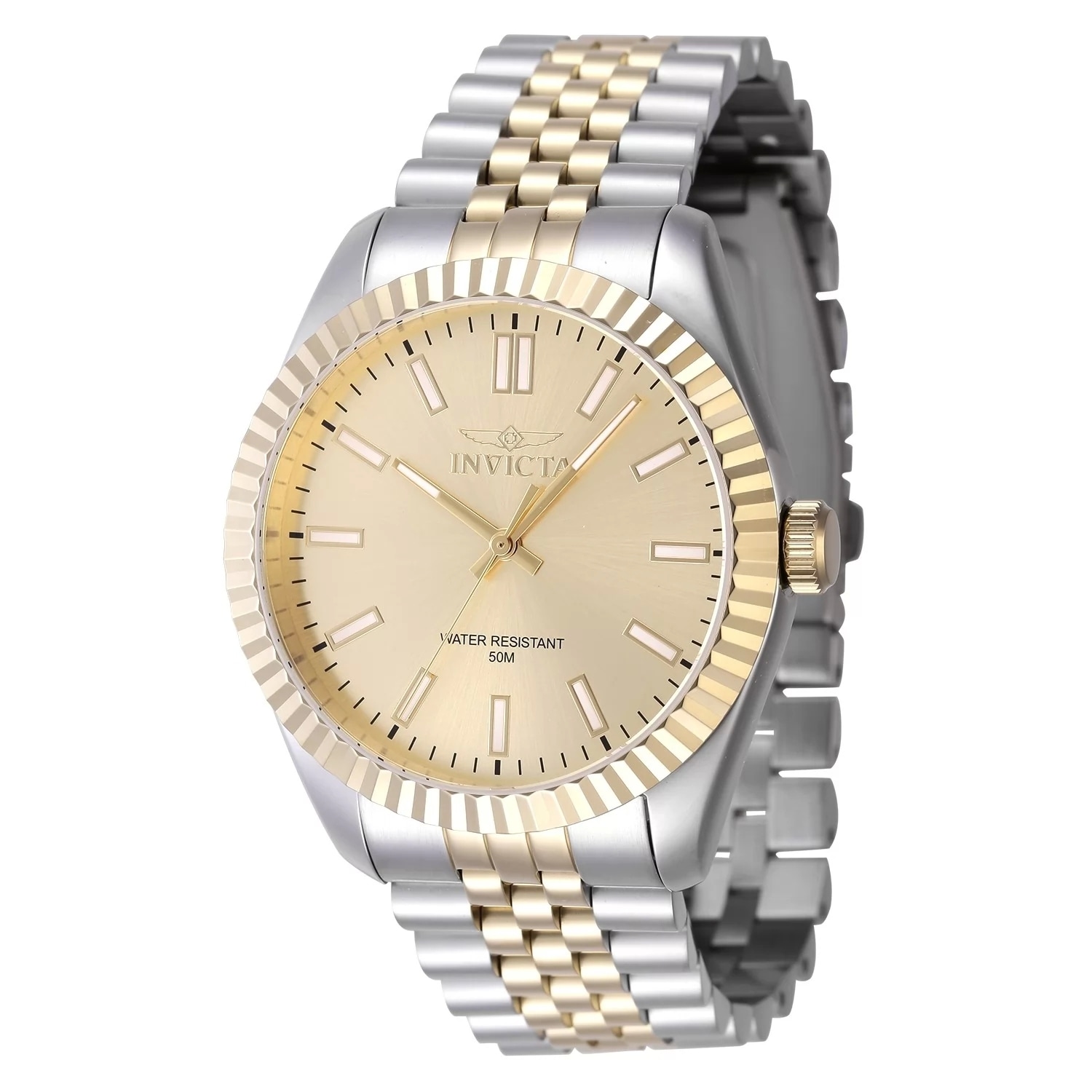 Invicta Men's 47487 Specialty Quartz 3 Hand Gold Dial Watch