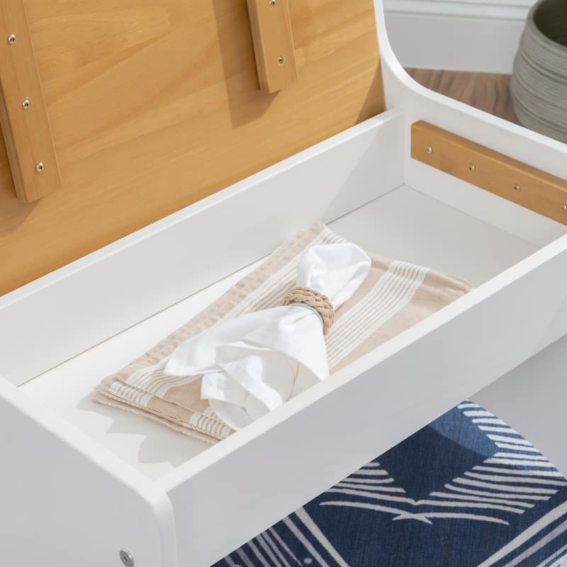 Linon Beatty Rustic Small Back Dining Rest