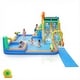preview thumbnail 1 of 7, Oxford Cloth Inflatable Castle Bounce House In Blue And Yellow With Double Slides, Climbing Wall And Water Pool - N/A 5-7 Years