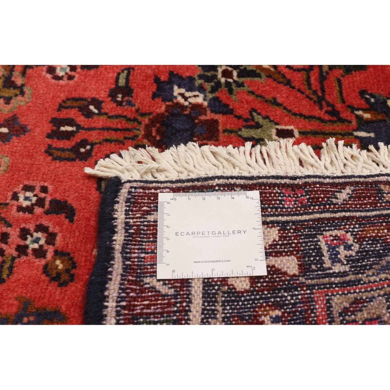 ECARPETGALLERY Hand-knotted Andelz Red Wool Rug - 3'7 x 10'5