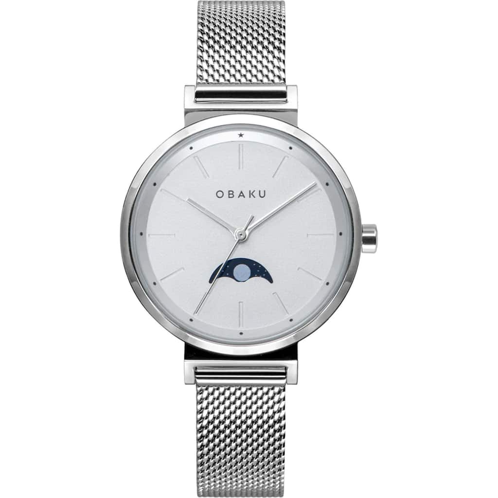 Obaku Women's Maane Silver Dial Watch - V243LMCIMC - 6 (36)