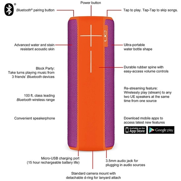 ue boom 2 phantom le waterproof bluetooth speaker