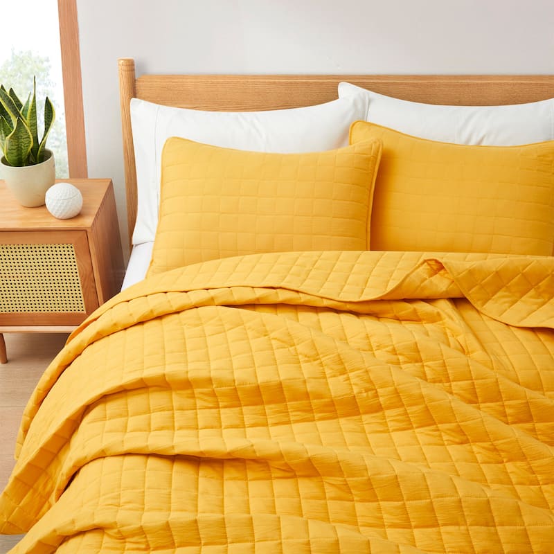 3-Piece Reversible Ultra Lighweight Coverlet Premium Microfiber Bedspread Quilt Set