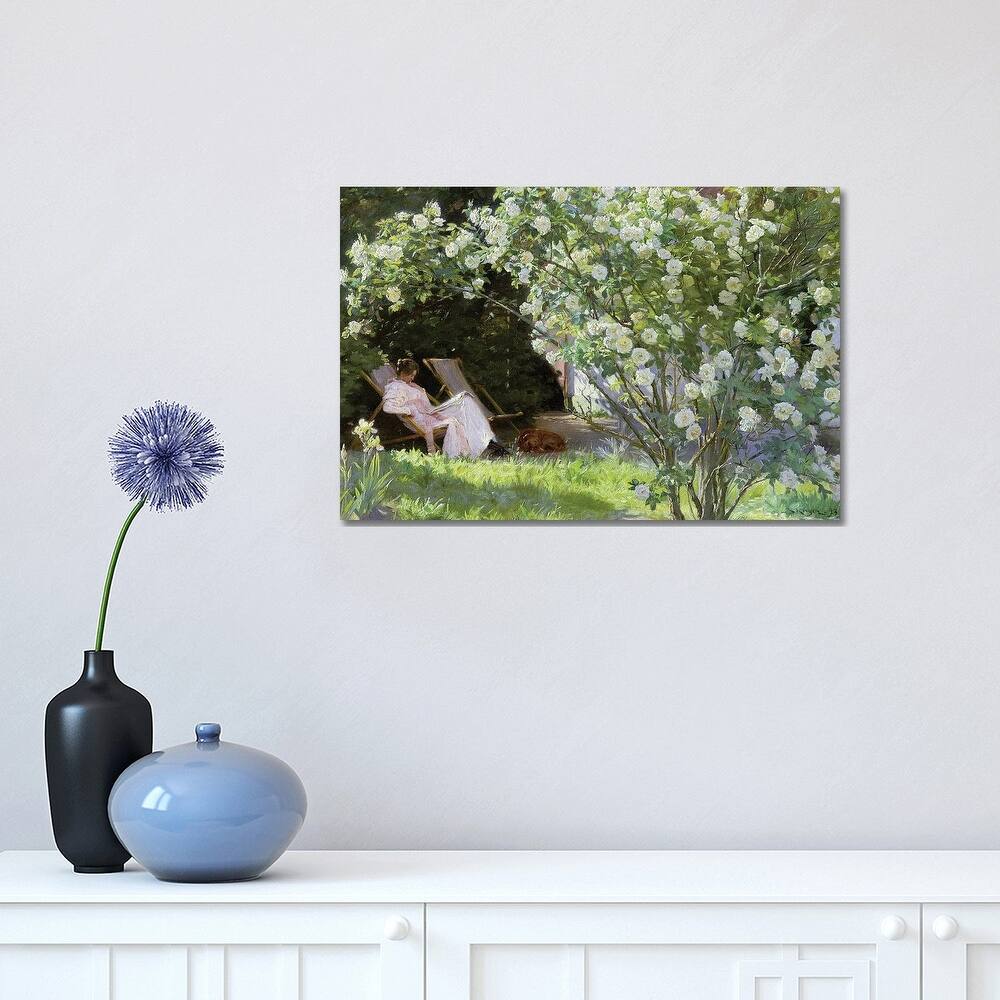 iCanvas "Roses, Or The Artist'S Wife In The Garden At Skagen , 1883" by Peder Severin Kroyer Canvas Print