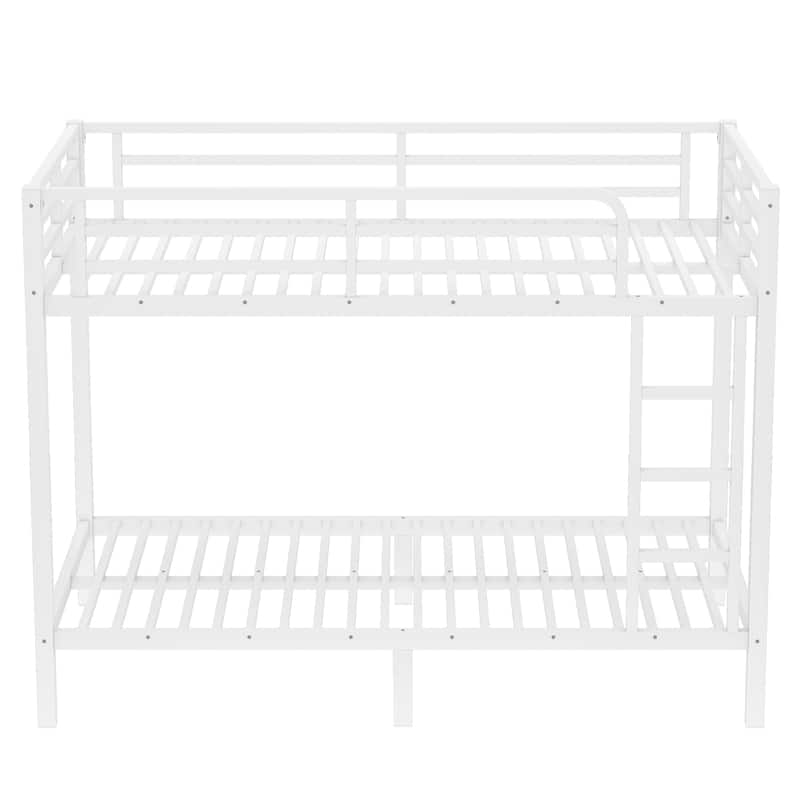 Metal Twin XL over Twin XL Bunk Bed for Teens and Adults, Space-Saving/Noise Reduced/No Box Spring Needed