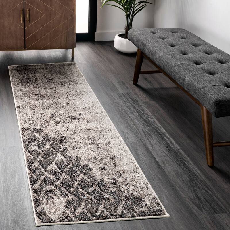 Nuloom Colette Distressed Abstract Trellis Area Rug