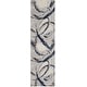 preview thumbnail 4 of 16, Nourison Brushstrokes Indoor only Abstract Area Rug 2' 2" x 8' - Grey/Navy - Runner