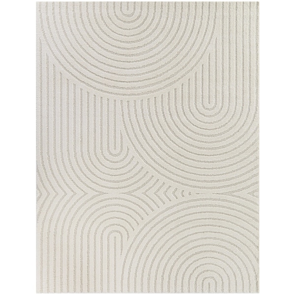 Caserio Modern Arches Area Rug - 6'7"x9' - Cream