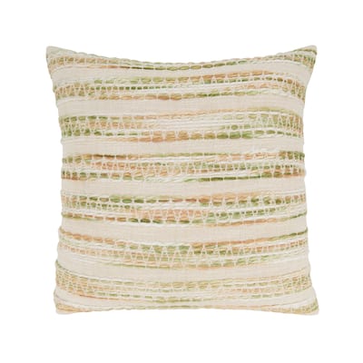 Cozy Chic Striped Woven Throw Pillow