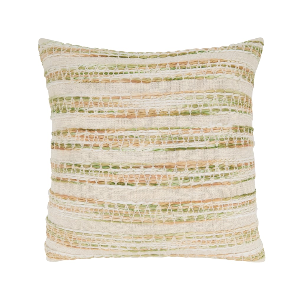 Cozy Chic Striped Woven Throw Pillow