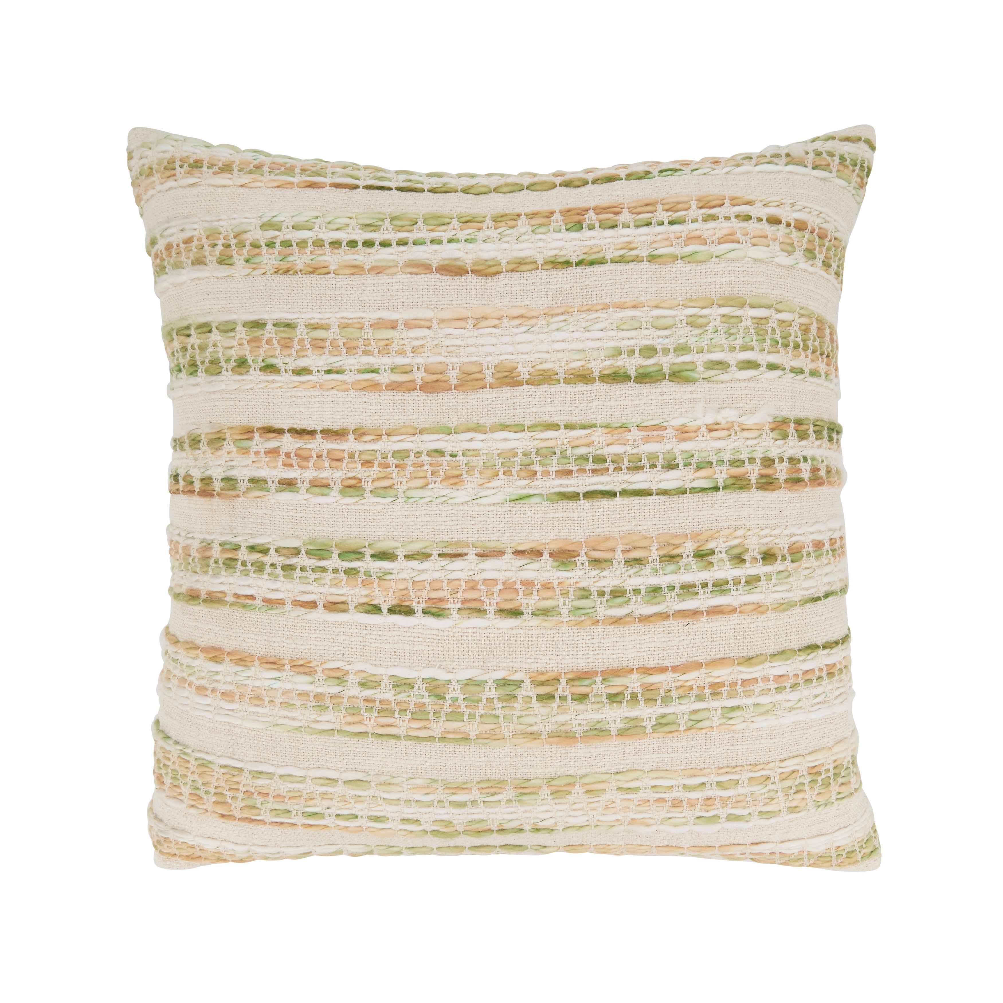 Cozy Chic Striped Woven Throw Pillow