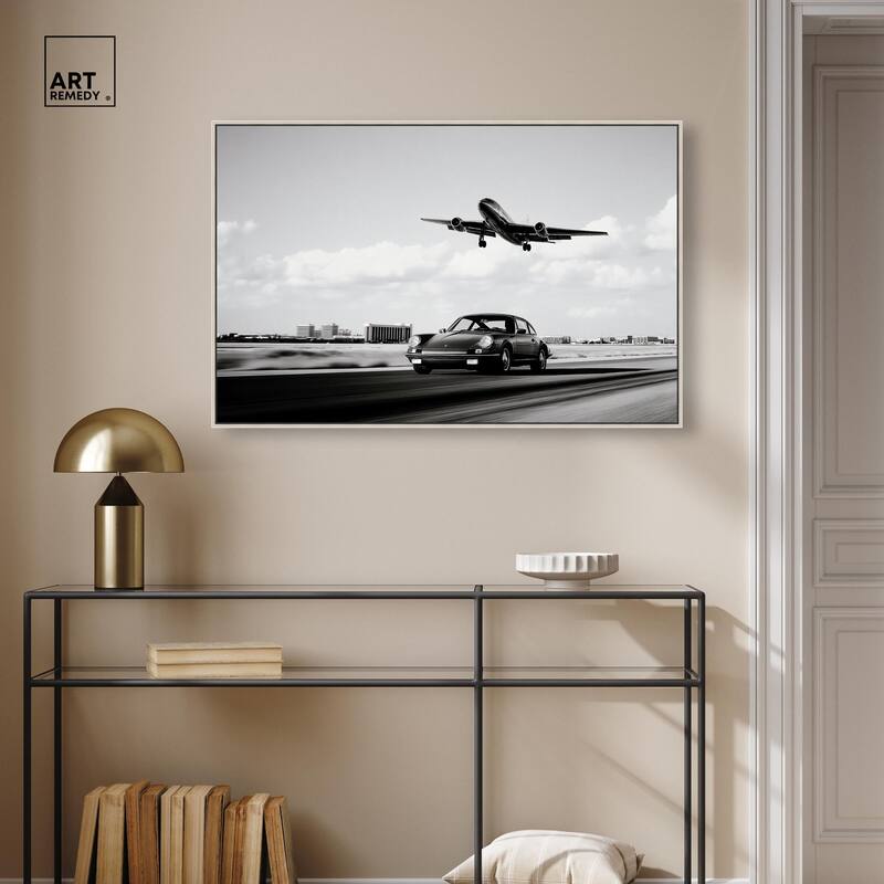 Sports Car Takeoff Canvas by Art Remedy