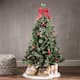 4.5-foot Cashmere Pine and Mixed Spruce Artificial Christmas Tree by Christopher Knight Home - Green