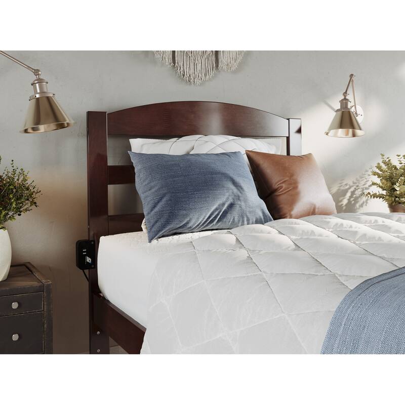Warren Solid Wood Platform Bed with Footboard