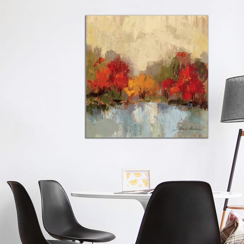iCanvas "Fall Riverside I " by Silvia Vassileva Canvas Print - 37x37x1.5