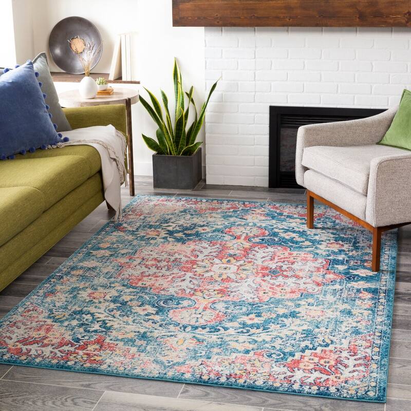 Livabliss Traditional Murat Medallion Area Rug