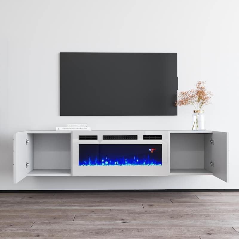 London WH-EF Electric Fireplace 63" TV Stand