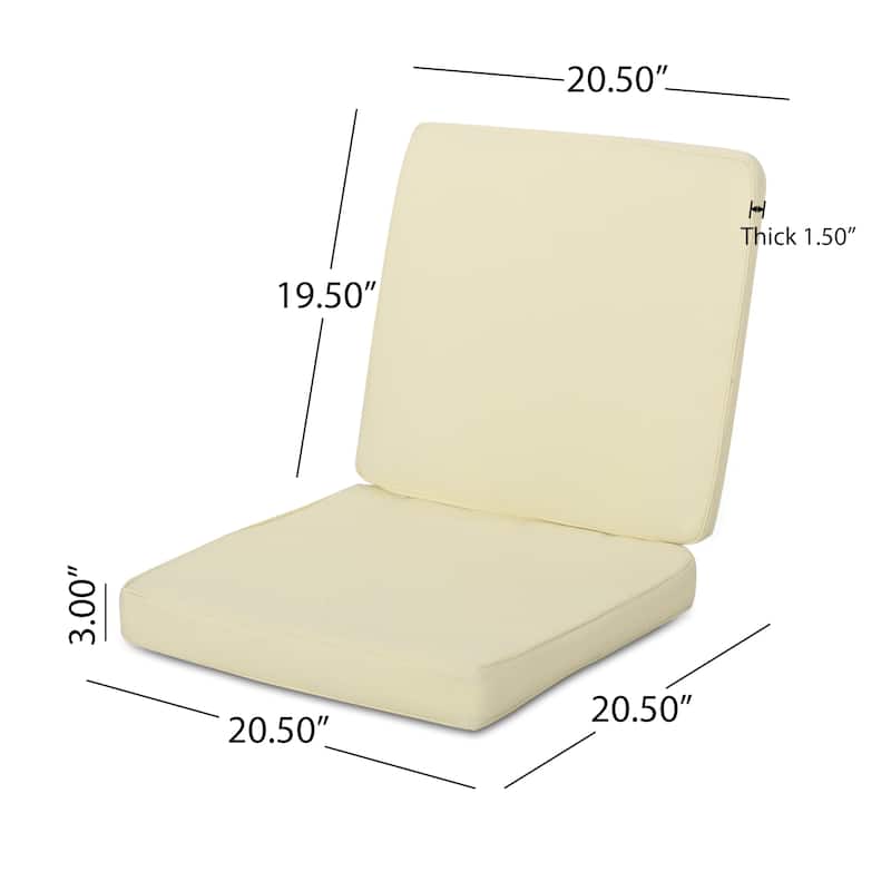 Coesse Outdoor Water Resistant Fabric Club Chair Cushions (Set of 4) by Christopher Knight Home