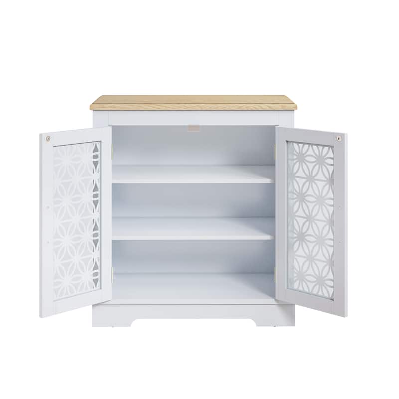 31 in. 2-Door Accent Storage Buffet Cabinet Sideboard - 31" in Width
