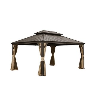 Hardtop Gazebo Outdoor Aluminum Gazebos Grill - Bed Bath & Beyond ...