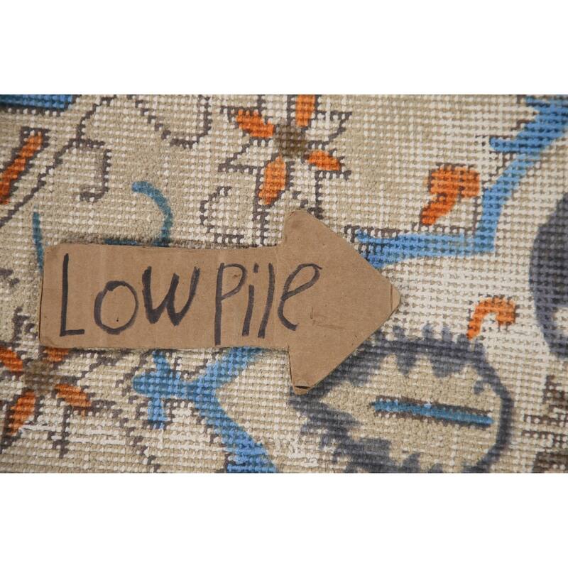 Hand Knotted Oriental 100% Wool Carpet Traditional Medallion Beige & Ivories Tabriz Area Rug - 12' 8'' X 9' 4''