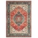 preview thumbnail 4 of 29, Lauren Ralph Lauren Chloe Traditional Medallion Rug Fringe 9' x 12' - Red/Navy - Rectangle