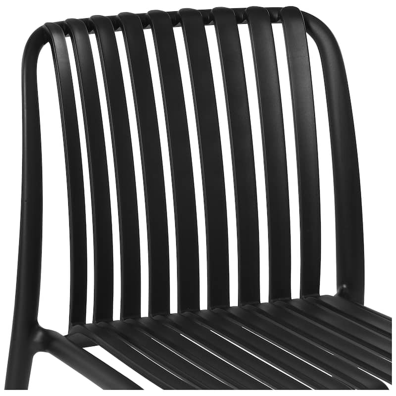 Frond and Form Outdoor Patio Stacking Dining Side Chair (Set of 2)