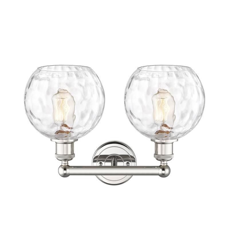 Innovations Lighting Athens Water Glass - 2 Light 17" Bath Vanity Light