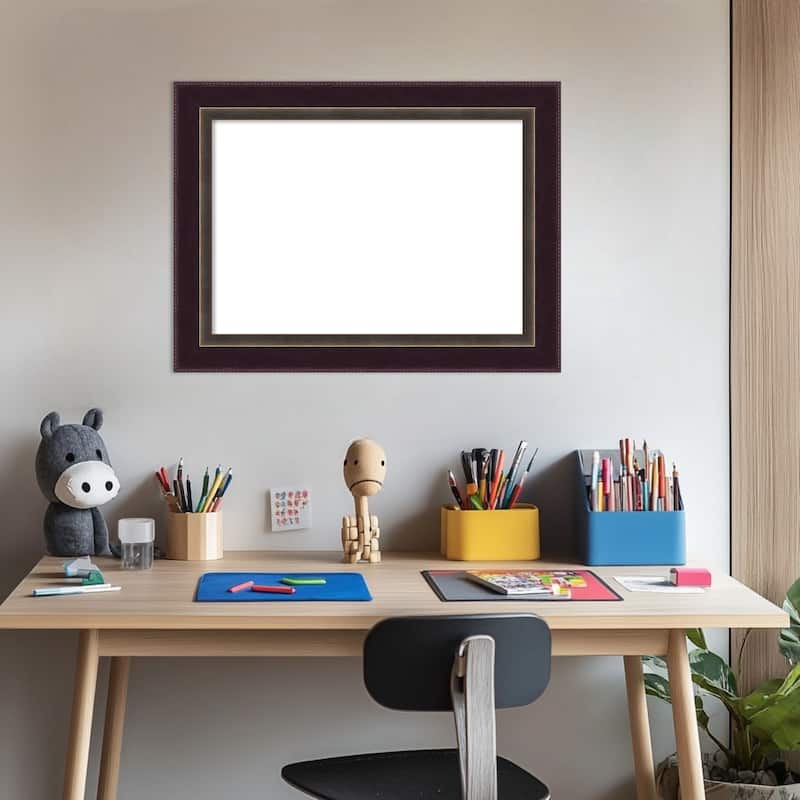 Amanti Art Signore Bronze Framed Dry Erase Magnetic Board