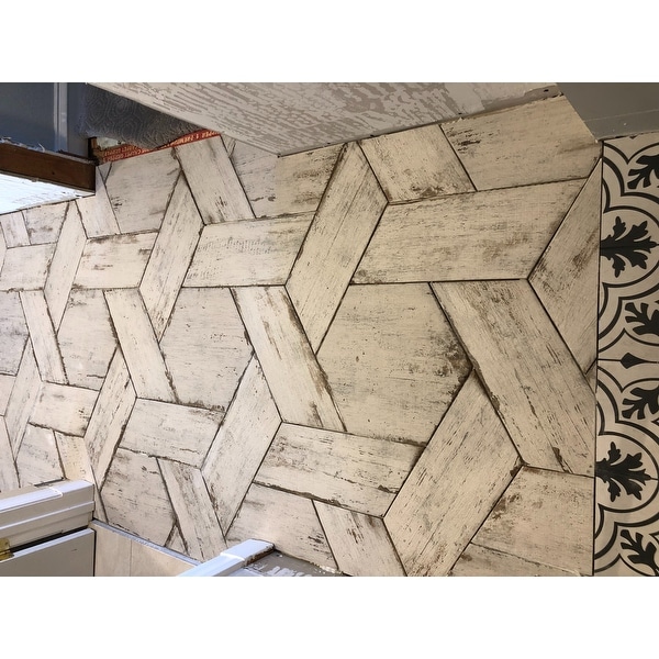 Top Product Reviews For Somertile 7 125x16 375 Inch Lambris Naveta Blanc Porcelain Floor And Wall Tile 13 Tiles 11 07 Sqft 12838292 Porcelain Floor And Wall Tile