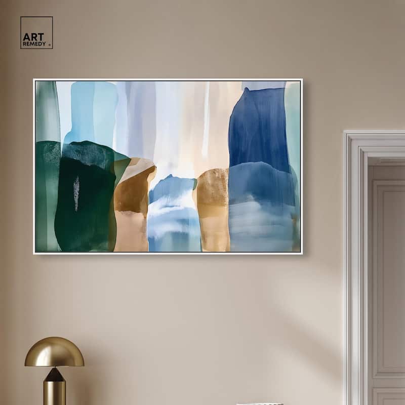 Contoured Calm II Canvas by Art Remedy