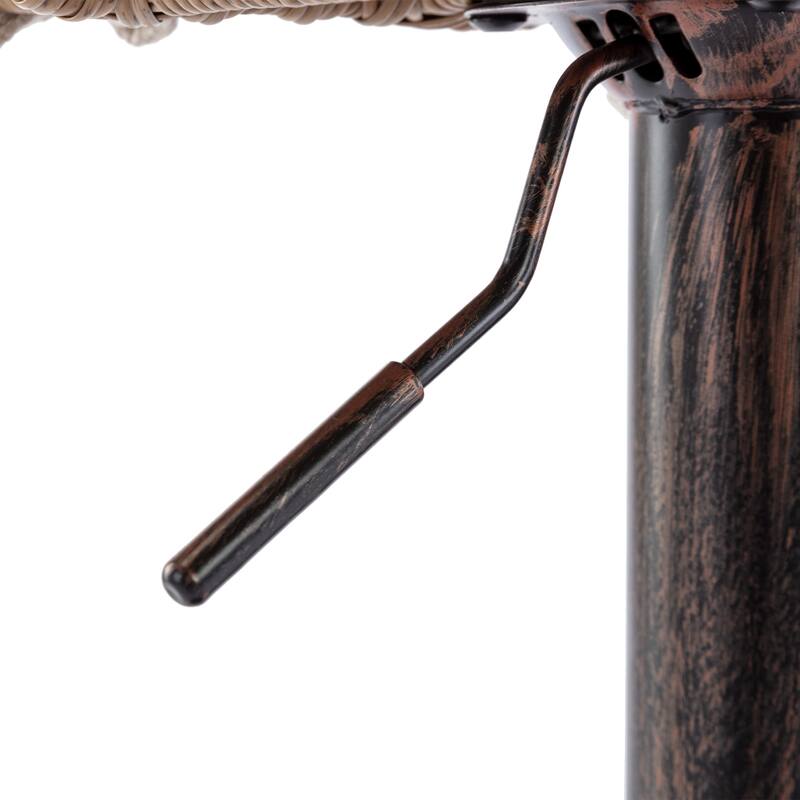 Swivel Bar Stools Set of 2 Adjustable Counter Height Chairs