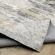 preview thumbnail 11 of 15, Vista Home Marissa Washable Abstract Grey/ Blue Indoor Area Rug
