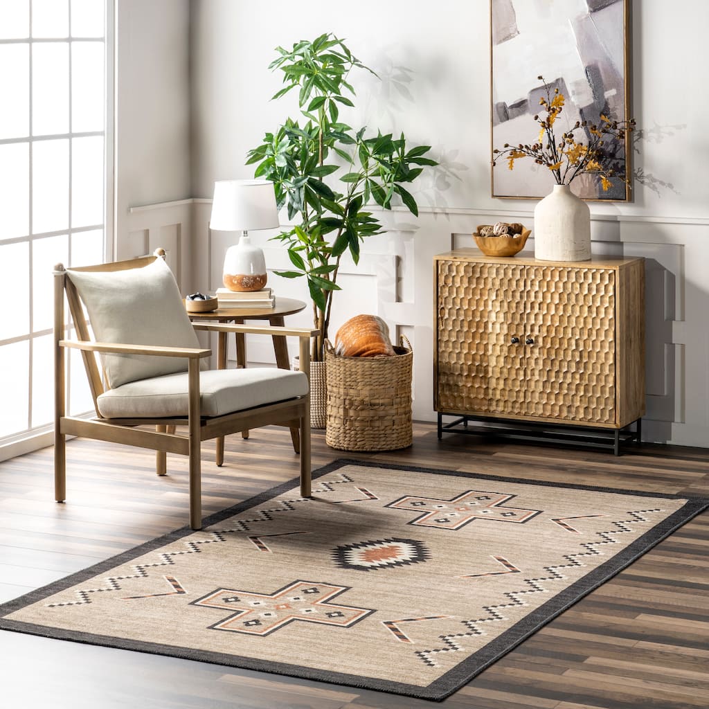 Nuloom Colbie SpinClean Tribal Machine Washable Area Rug