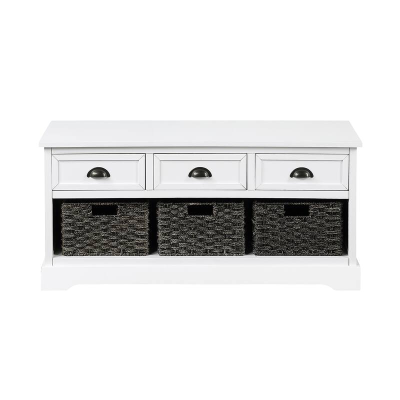 homes collection wood storage bench