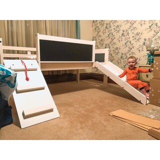 Taylor & Olive Gardenia White Wash Twin Low-loft Bed