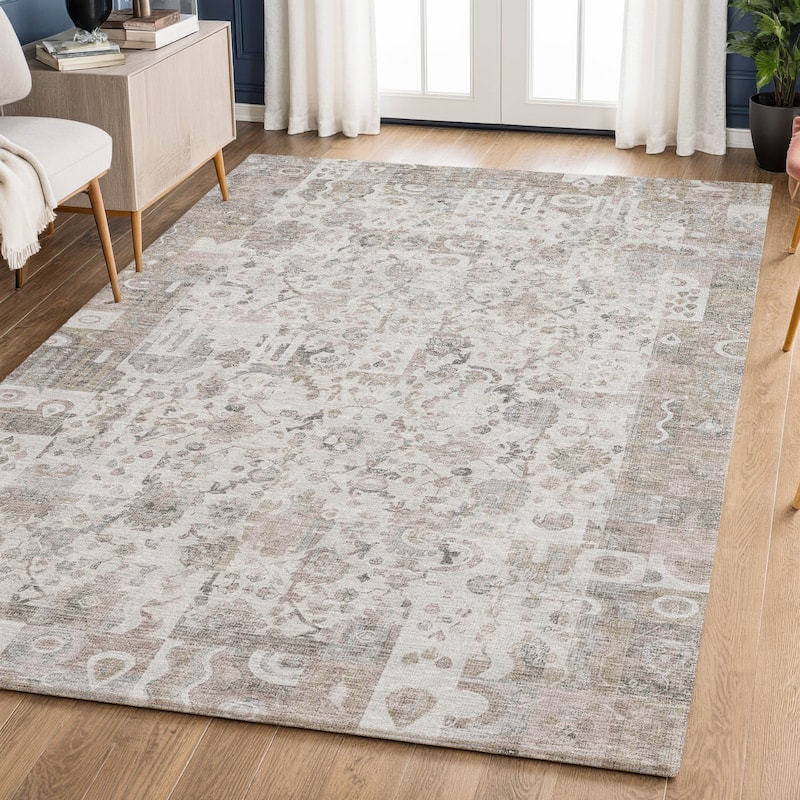 Premium Washable Super Soft Traditional Global Mayfield Rug