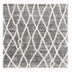 preview thumbnail 35 of 36, SAFAVIEH Berber Fringe Shag Mena Trellis Rug 6'7" Square - Grey/Cream - Square