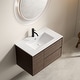 preview thumbnail 2 of 9, GDFStudio - Soren Modern Ceramic Bathroom Vanity Sink with Overflow Hole & Resists Stains Surface Finish 30"W - White
