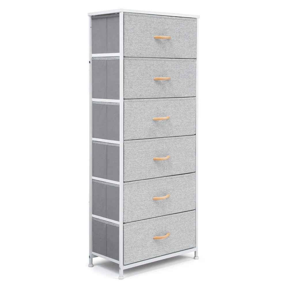 VredHom 6 Drawers Vertical Dresser Storage Tower