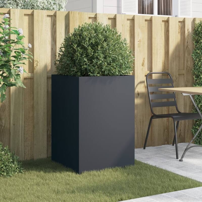 vidaXL Planter Stand Outdoor Raised Garden Bed for Vegetables Corten Steel