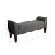 preview thumbnail 11 of 13, Carson Carrington Borg Charcoal Fabric Storage Bench Settee